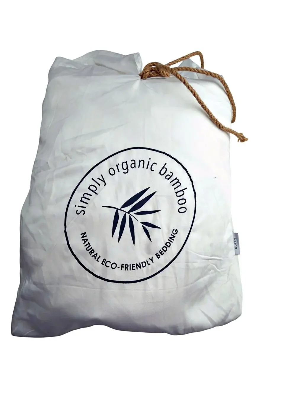 Simply Organic Bamboo Eco Friendly White  Bedding QUEEN Duvet NWOT